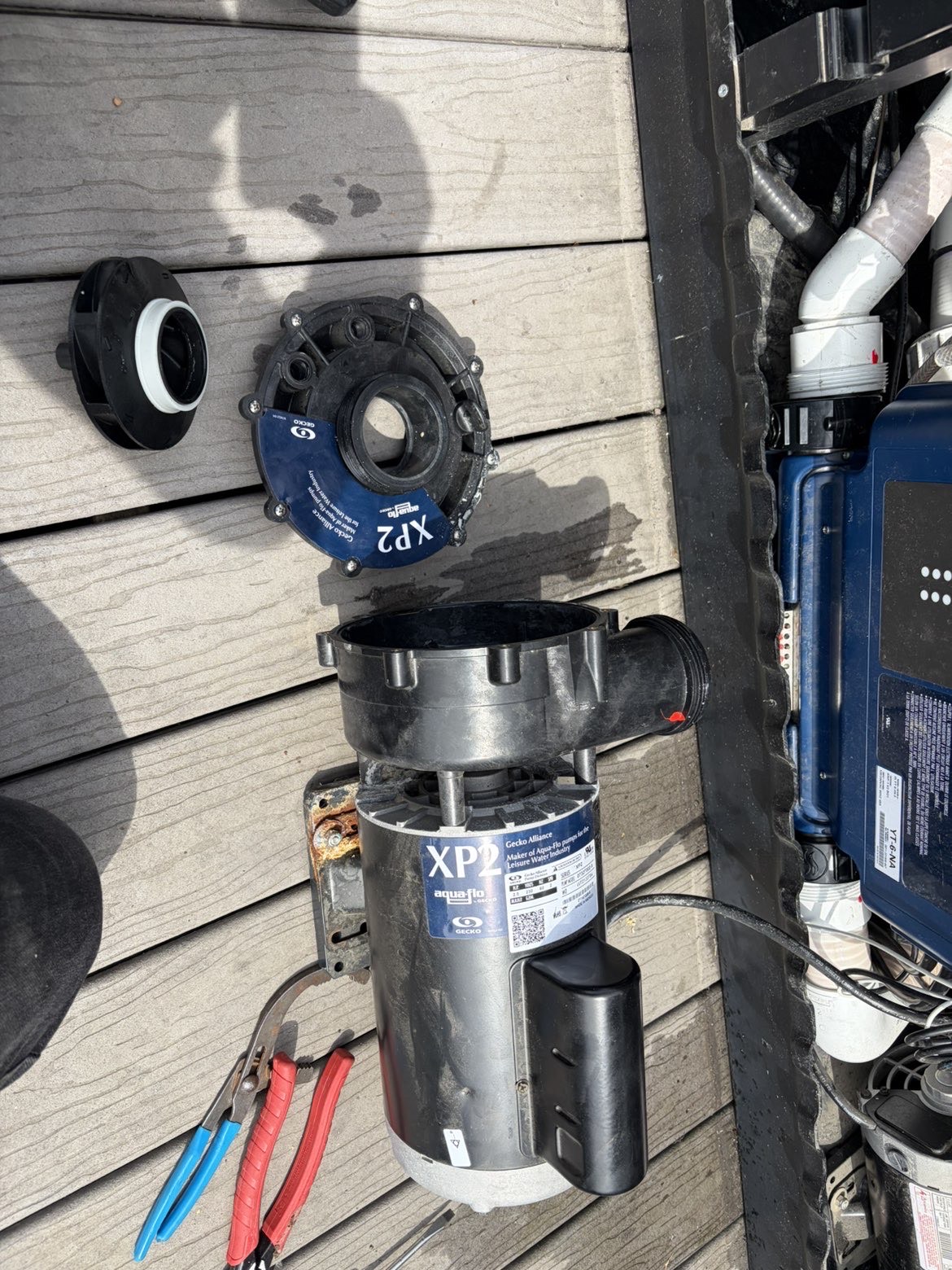Bullfrog hot tub pump repair by FMASM